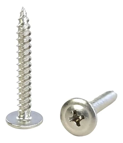 Vista 5 de BCP Fasteners 10 unidades de tornillos Phillips modificados con cabeza de armadura de acero inoxidable 304 de #8 x 1” para madera (BCP1261)