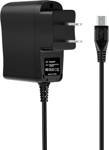 Adaptador de cargador de corriente CA/CC 1A + cable USB compatible con cámara Nikon Coolpix P900 s AW130 s