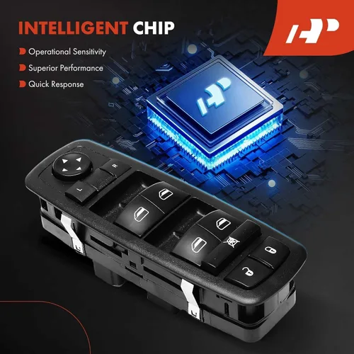 Vista 6 de A-Premium Interruptor de ventana eléctrico maestro de 8+13 pines compatible con Dodge Dart 2013-2016 y Jeep Cherokee 2014-2016 y Chrysler 200