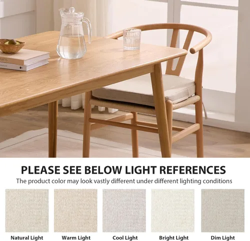 Vista 6 de Ruqmuis Cojines para sillas de comedor, cojines de asiento de 2 pulgadas de grosor para sillas de cocina, cojines en forma de D con funda lavable