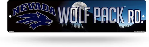 Vista 140 de NCAA Rico Industries Placa de calle de plástico Placa de calle de plástico de 4" x 16" Color del