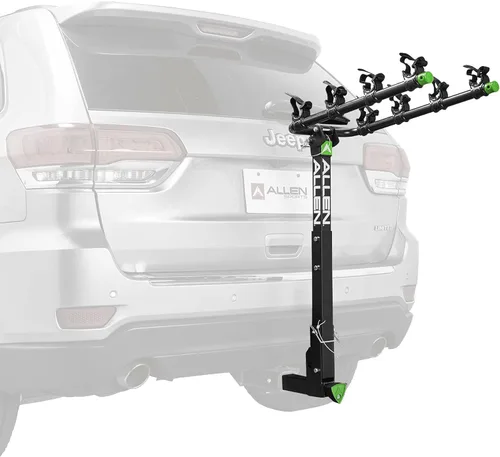 Vista 14 de Allen Sports Deluxe Soporte de enganche para 4 bicicletas (receptor de 2 pulgadas), color negro