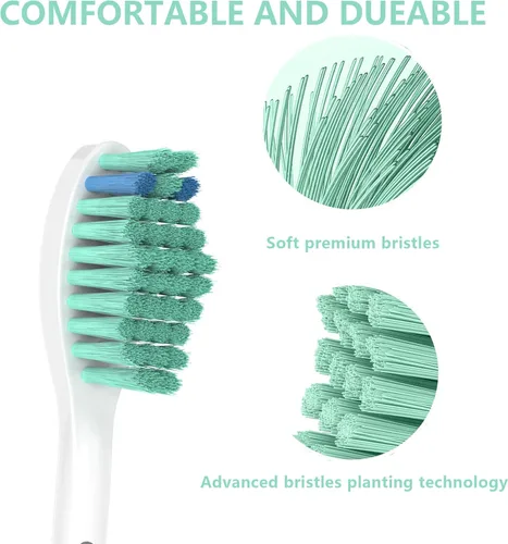 Vista 4 de Cabezales de cepillo de dientes de repuesto para Philips Sonicare E-Series Essence Xtreme CleanCare y otros cabezales de cepillo eléctrico
