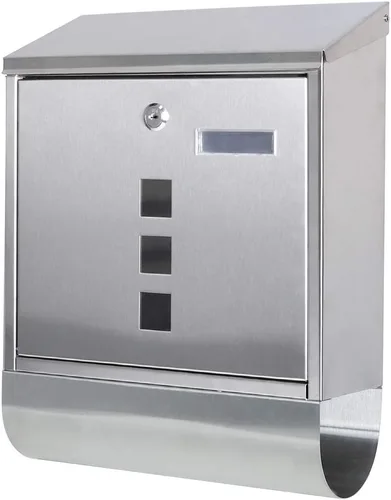 Vista 9 de Decaller Buzón de Pared para Montar, Buzón de Correo con Gran Capacidad, Buzón Postal de Metal a Prueba de Óxido para Exterior, Negro
