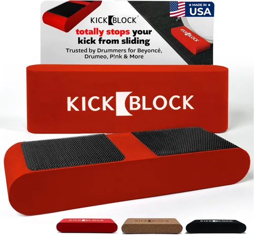 KickBlock Anclaje para bombo – El mejor estabilizador de batería del mundo para la prevención de deslizamientos – Tecnología Ultra-Grip – Accesorio