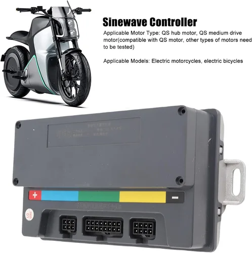 Vista 4 de Controlador de onda sinusoidal Controlador sinusoidal 48V?72V 3960W Controlador de velocidad de motor DC sin escobillas para Hub Motor de impulsión
