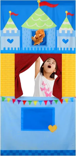 VitalCozy Teatro de Marionetas para Entrada de Puerta con 2 Varillas Ajustables que se Adapta a la Mayoría de las Entradas de Puerta 67 x 31