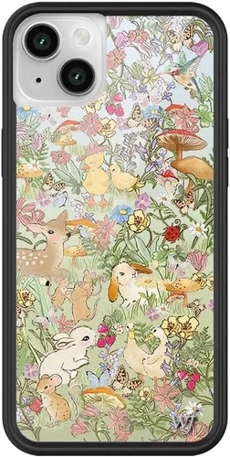 Vista 58 de Fundas Wildflower - Compatibles con Apple iPhone 13/14 Protector de goma negro, Certificado de prueba de caída de 4 pies, propiedad de mujeres