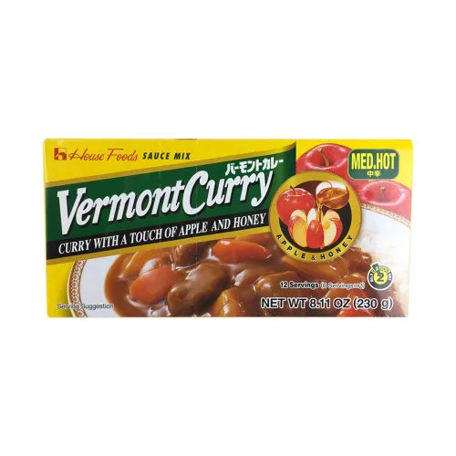 Vista 3 de House Foods Vermont Curry [2 paquetes] Medio caliente 8.11 oz (2 paquetes)