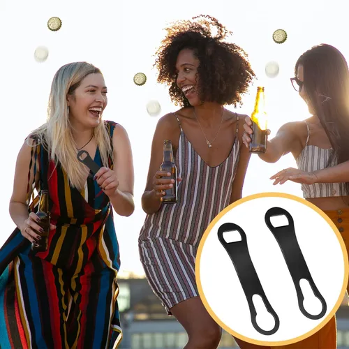 Vista 7 de Abrebotellas y removedor de boquilla de vertido, llave de barra plana para camareros, abridor de velocidad de acero inoxidable, multifunción