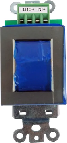 Vista 6 de Rockville VOL70100 - Controlador de zona de control de volumen de pared de 100 W, 70 V, blanco, esfera giratoria de 11 pasos, terminal de bloque