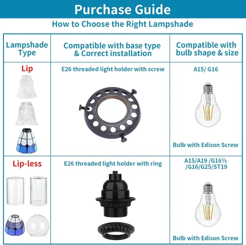 Vista 5 de Skelang Pantalla de lámpara de cristal sin labios, cubierta de luz cilíndrica con apertura de ajuste, repuesto para candelabro, colgante, luz
