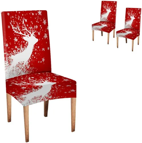 Vista 73 de CAPSCEOLL - Juego de 2 fundas para sillas elásticas, extraíbles y lavables, fundas para sillas Parson para sala de estar, comedor, cocina