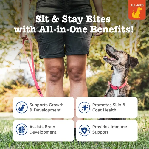 Vista 2 de Zesty Paws Golosinas de Entrenamiento para Perros y Cachorros - Golosinas para Perros para Entrenamiento - Masticables Saludables para Perros
