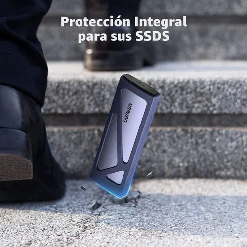 Vista 5 de UGREEN Carcasa SSD, Externa USB C Sin Herramientas, Adaptador/Lector M.2 NVMe a USB de 10Gbps Soporta Claves M y B&M y Tamaño 2230/2242/2260/2280