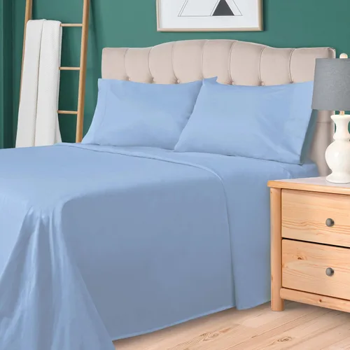 Vista 16 de Superior Juego de sábanas de algodón egipcio de 4 piezas, 700 hilos, ecológicas, sábanas sostenibles, básicos ultrasuaves, sólido, sábana bajera