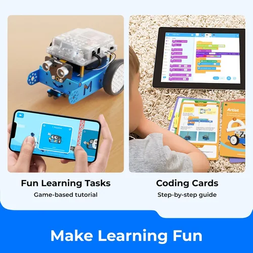 Vista 7 de Makeblock mBot Explorer Robot de metal para armar para niños, robots, robots para niños, kits de robots, robótica, control remoto de aplicación