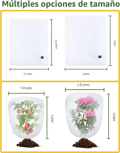 Vista 7 de Red de pájaros para protección de jardín - Juego de 4 redes de jardín con cordón, barrera de plagas, 3.3 pies x 2.7 pies, red de mosquitos, cubierta