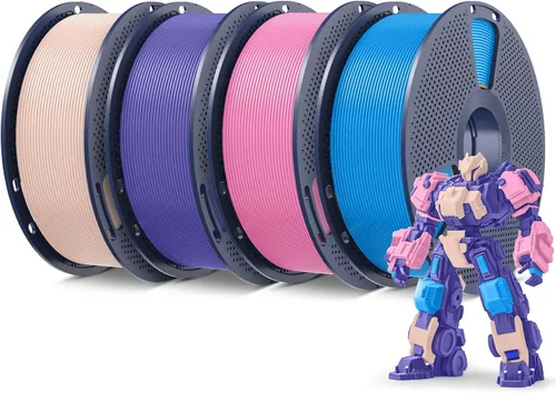 Vista 42 de SUNLU - Filamento PLA Plus 1.75mm Negro 1KG, Filamento para impresora 3D enrollado cuidadosamente 1.75mm, PLA+ 1000g, precisión dimensional de +