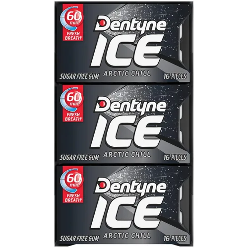 Vista 15 de Dentyne Ice Arctic Chill - Goma de mascar sin azúcar, 9 paquetes de 16 piezas (144 piezas en total)