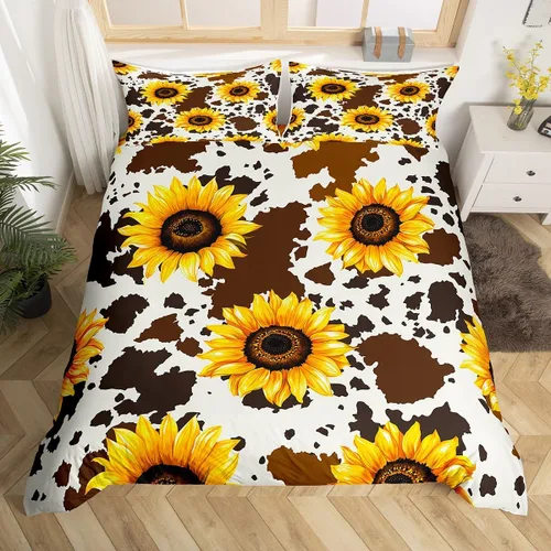 Vista 19 de Edredón con diseño de palmeras hawaianas, olas y playa tropical, con estampado natural decorativo, juego de fundas para almohada, azul