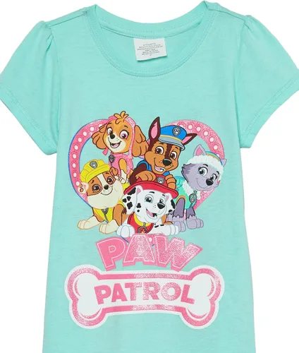 Vista 2 de Nickelodeon Paw Patrol - Camiseta para niñas, Skye, Marshall