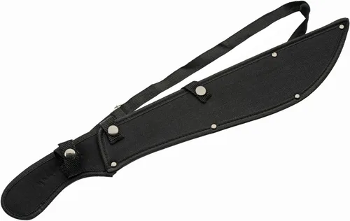 Vista 6 de Szco Supplies - Machete de sierra curvo de espiga completa de 21 pulgadas con mango envuelto en cable, hoja de acero inoxidable 420 y funda