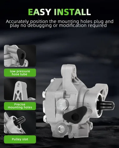Vista 5 de SCITOO Bomba de dirección asistida Compatible para 2001 2002 2003 2004 2005 para Acura EL, 2001 2002 2003 2004 2005 para Honda Civic, Kit de bomba