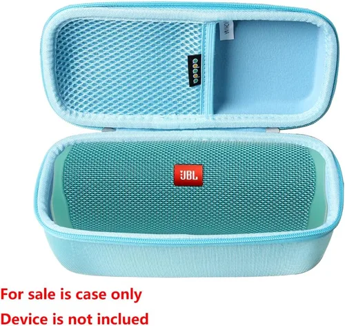 Vista 2 de adada Funda rígida de viaje compatible con JBL FLIP 5 / JBL FLIP 6 Altavoz Bluetooth portátil impermeable (azul claro)