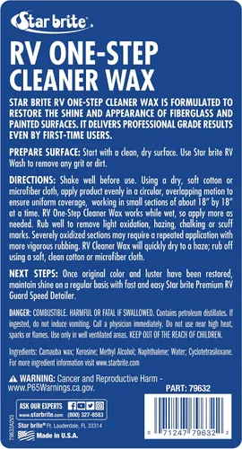 Vista 3 de STAR BRITE Cera limpiadora premium de un solo paso RV - 32 oz (079632)