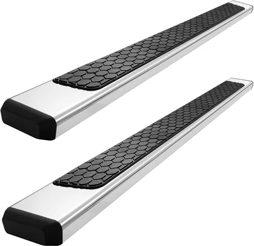 Vista 14 de COMNOVA - Estribos laterales de 6.5 pulgadas compatibles con Chevy Colorado/GMC Canyon Crew Cab 2015-2026. Estribos negros para Colorado Crew Cab.