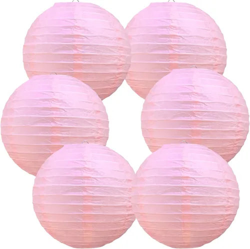 Vista 56 de BEISHIDA 10 Linternas de Papel Blancas Decorativas Chinas/Japonesas Colgantes Redondas de Papel Lámpara para Cumpleaños, Bodas, Navidad, Nupcial