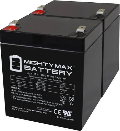 Mighty Max Battery Batería de repuesto 12V 5Ah F2 SLA para APC SUA3000RMT2U