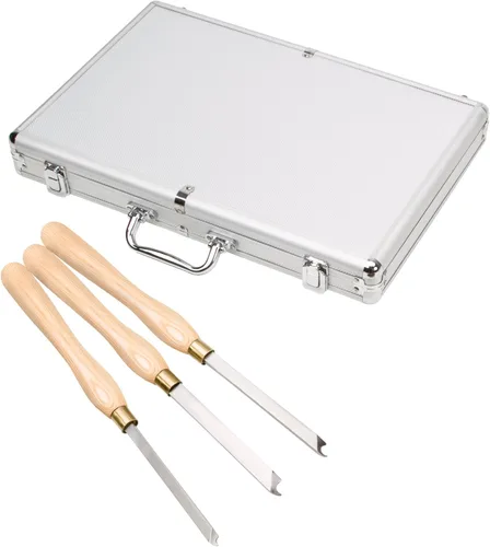 Vista 2 de Shop Fox D3786 - Juego de cinceles para anillos de torno (3 piezas)