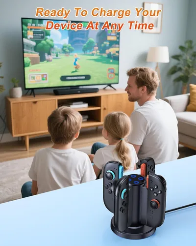 Vista 7 de FYOUNG Charging Station for Nintendo Switch 2 Controller(2025), Charger Dock for Joycon 2 with Charging Indicator, Compact Vertical Charge 4