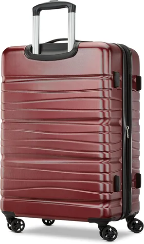 Vista 4 de Samsonite Evolve Se - Equipaje extensible rígido con ruedas giratorias dobles, borgoña mate (Matte Burgundy), Evolve Se Hardside - Equipaje