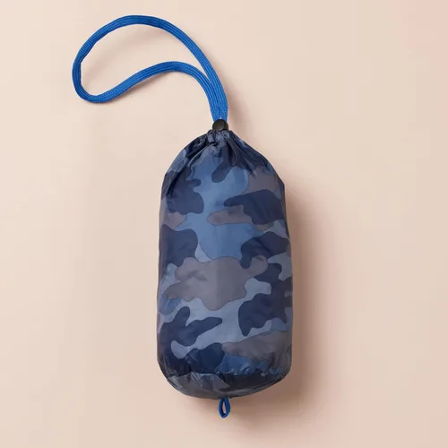 Vista 6 de Yaxa Essentials Chaqueta ligera, resistente al agua, con capucha, acolchada y plegable para niños y niñas pequeñas