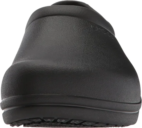 Vista 2 de Crocs Zuecos unisex para hombre y mujer en el reloj zapatos de trabajo antideslizantes Negro