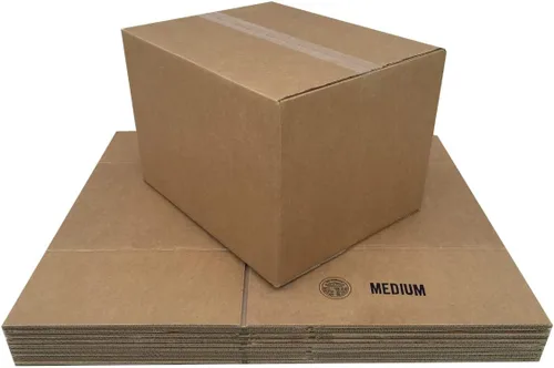 Vista 4 de UBOXES cajas de mudanza, medianas, 18 x 14 x 12 pulgadas, paquete de 10, caja de mudanza profesional