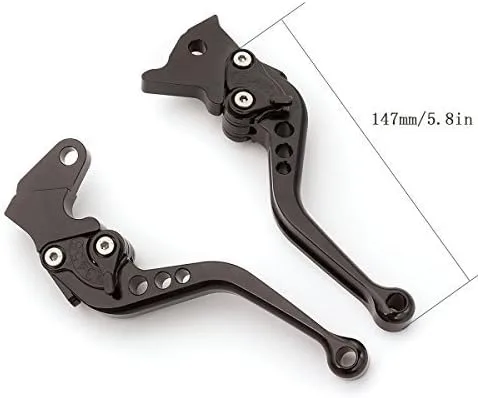 Vista 2 de FXCNC Palancas de embrague de freno ajustables para motocicleta compatibles con Himalayan 2018-2021, Classic 350CC 500CC, Himalayan 400