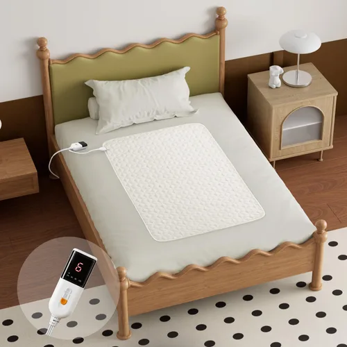 Vista 13 de GOTCOZY - Funda para colchón con calefacción de múltiples zonas, tamaño individual - Funda eléctrica para colchón de hasta 15" con 10 ajustes