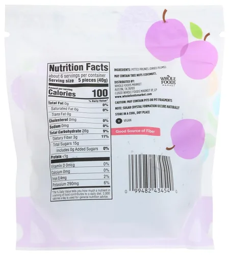 Vista 2 de 365 by Whole Foods Market, Ciruelas Deshuesadas, 8 onzas