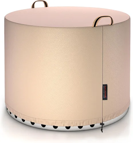 Vista 12 de QH.HOME Funda Rectangular para Hoguera de 42 x 24 Pulgadas, Cubierta para Mesa de Hoguera Exterior Impermeable Fuerte Resistente al Desgarro y a