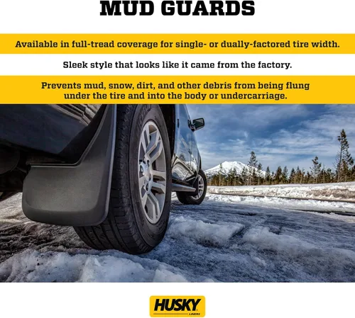 Vista 2 de Protección contra salpicaduras Husky Liners Protección contra salpicaduras trasera - Negra 57881 Compatible con Chevrolet Silverado 1500