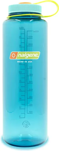 Vista 5 de Nalgene Botella de agua reutilizable reciclada monocromática sin BPA para mochileros, senderismo, gimnasio, 32 onzas inastillables, botella de agua