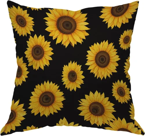 Vista 16 de Moslion Funda de almohada decorativa con diseño de cara de gato, funda de almohada cuadrada de lino y algodón de 18 x 18 pulgadas, para sofá