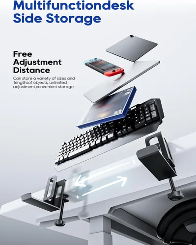 Vista 2 de NODOCA Almacenamiento de Laptop para Escritorio, Soporte Vertical de Laptop para Escritorio, Soporte Vertical de MacBook, con Soporte