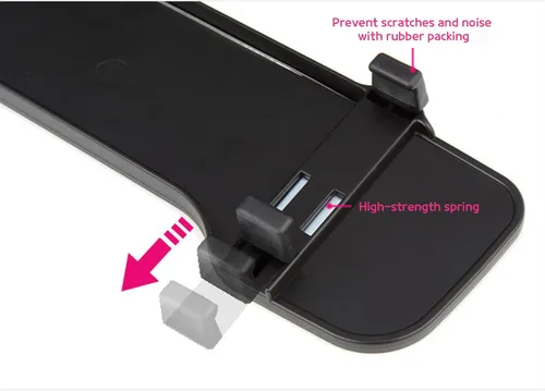 Vista 5 de DABOK Espejo retrovisor en el espejo ECM Espejo retrovisor gran angular en el interior universal Clip en el espejo retrovisor plano sin punto ciego