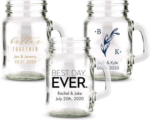 Vista 11 de WEDDINGSTAR Vaso de chupito personalizado de 2.5 oz de alto, impresión personalizable a todo color, 1 paquete (muestra)