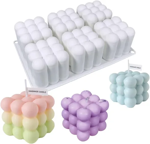 Vista 7 de Molde de silicona en forma de mano 3D para hacer velas, molde de vela de gestos, molde de fundición de resina en forma de dedo medio para hacer